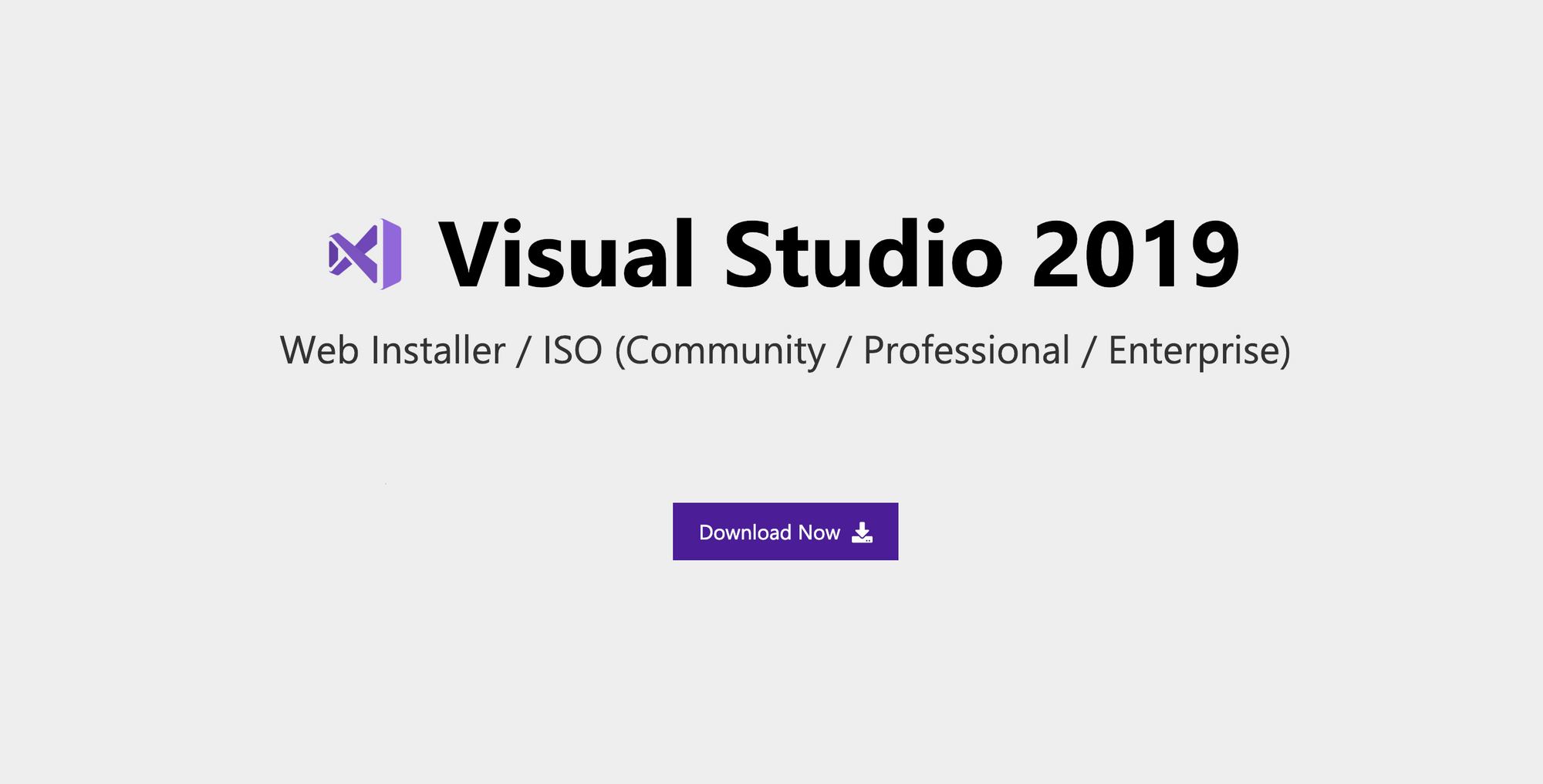 Resultado de imagem para visual studio 2019